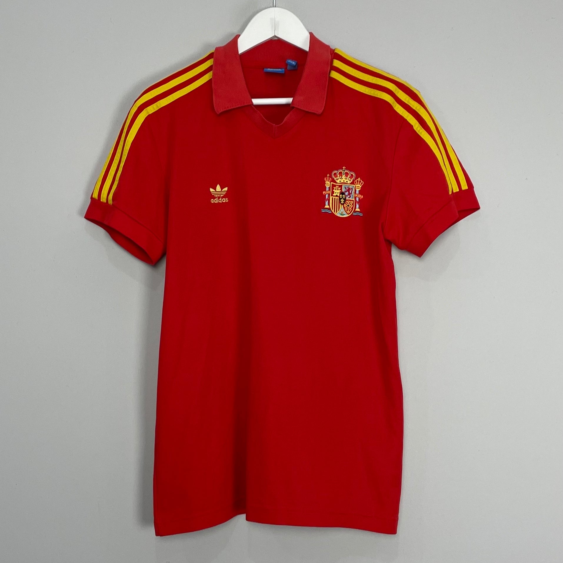 Shop 1982 SPAIN #10 *RE-ISSUE* HOME SHIRT (L) ADIDAS, classic football shirts, vintage football shirts & retro soccer jerseys at Cult Kits