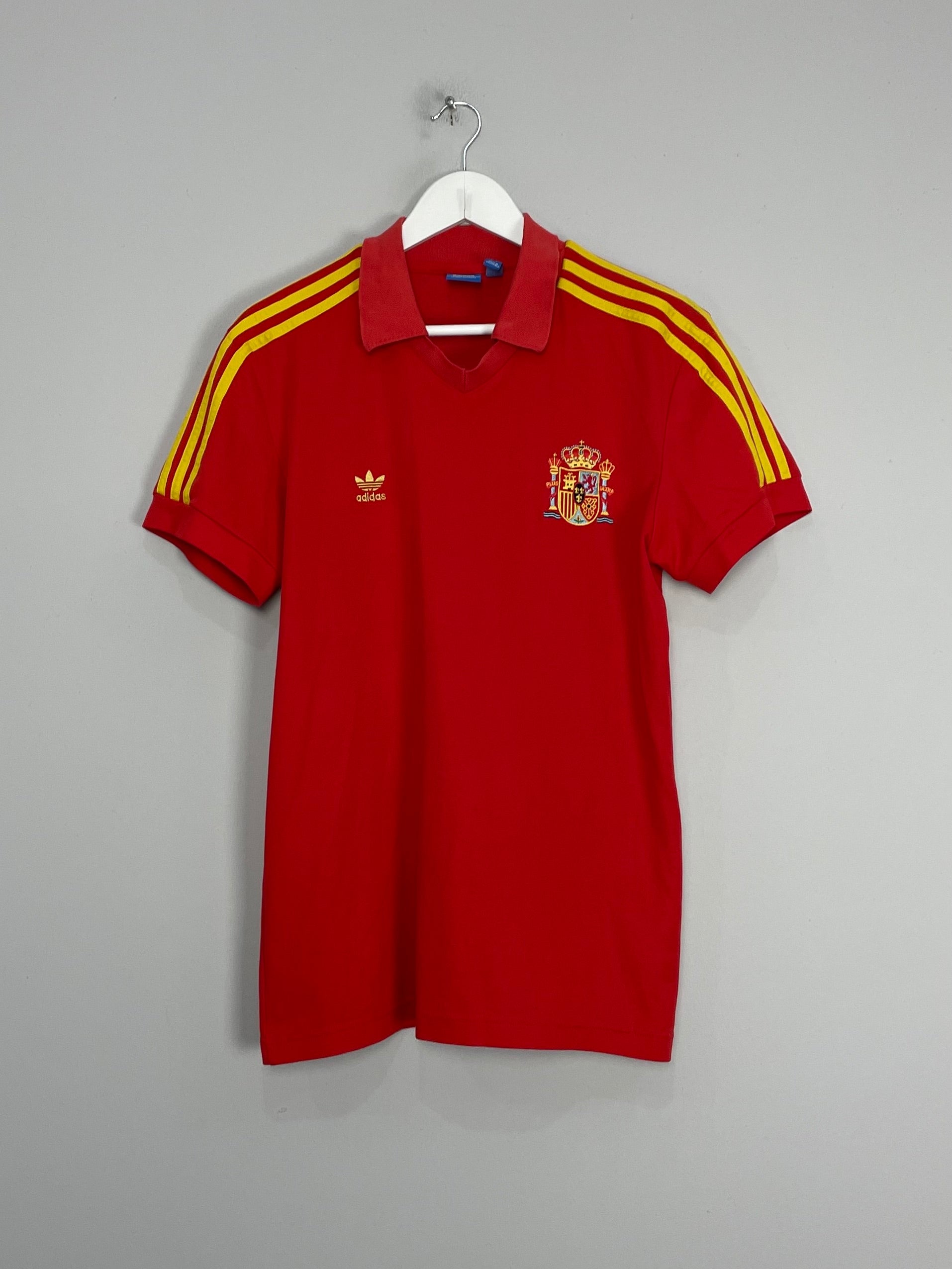 Shop 1982 SPAIN #10 *RE-ISSUE* HOME SHIRT (L) ADIDAS, classic football shirts, vintage football shirts & retro soccer jerseys at Cult Kits