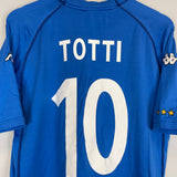 Shop 2000 ITALY TOTTI #10 HOME SHIRT (M) KAPPA, classic football shirts, vintage football shirts & retro soccer jerseys at Cult Kits