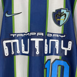 1998/99 TAMPA BAY MUTINY VALDERRAMA #10 AWAY SHIRT (M) NIKE