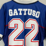 1997/99 RANGERS GATTUSO #22 HOME SHIRT (M) NIKE