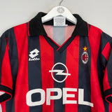 1995/96 AC MILAN MALDINI #3 HOME SHIRT (M) LOTTO
