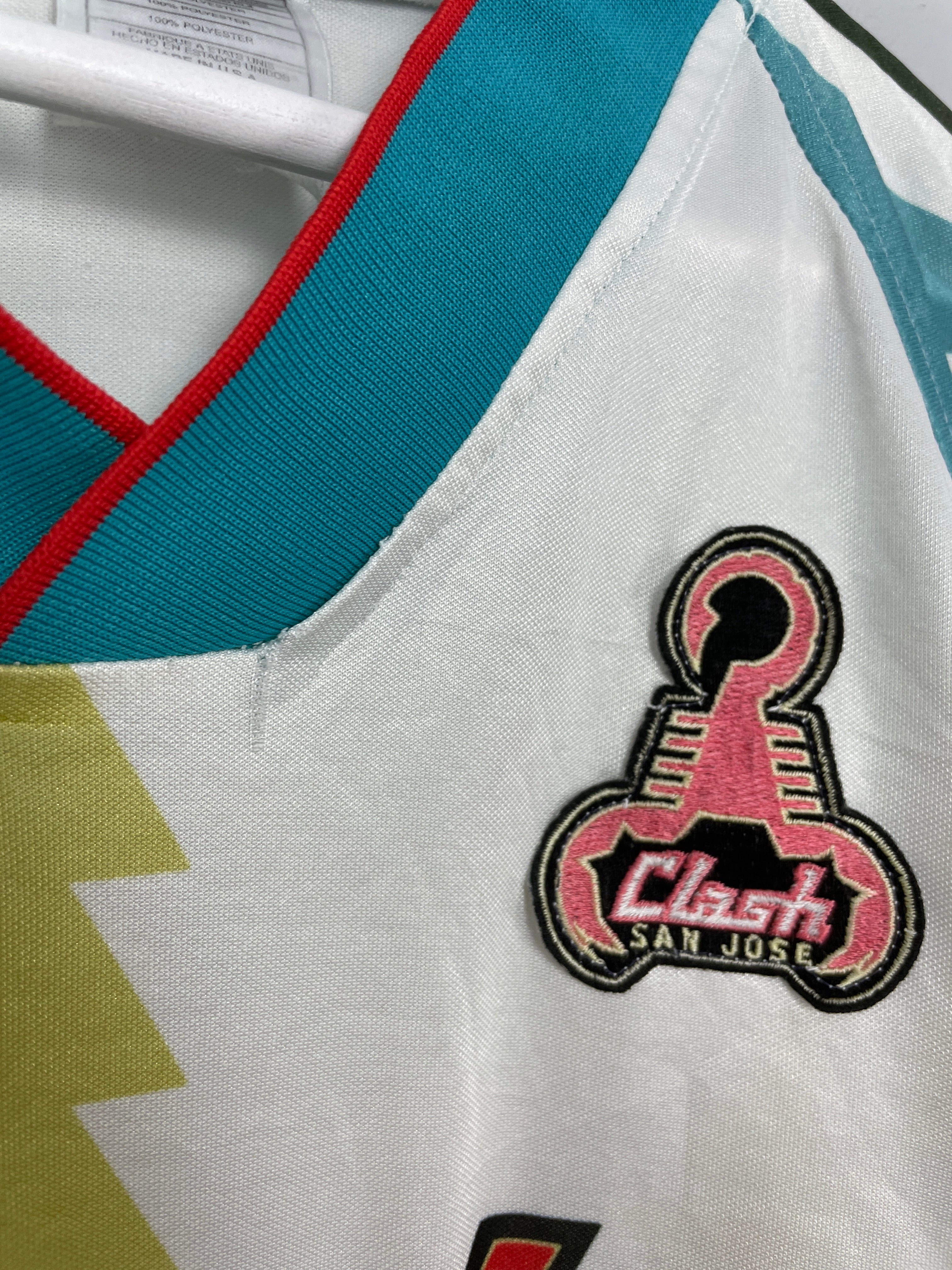 Shop 1996/97 SAN JOSE CLASH HOME SHIRT (M) NIKE, classic football shirts, vintage football shirts & retro soccer jerseys at Cult Kits