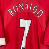 2004/06 MANCHESTER UNITED RONALDO #7 HOME SHIRT (XXL) NIKE