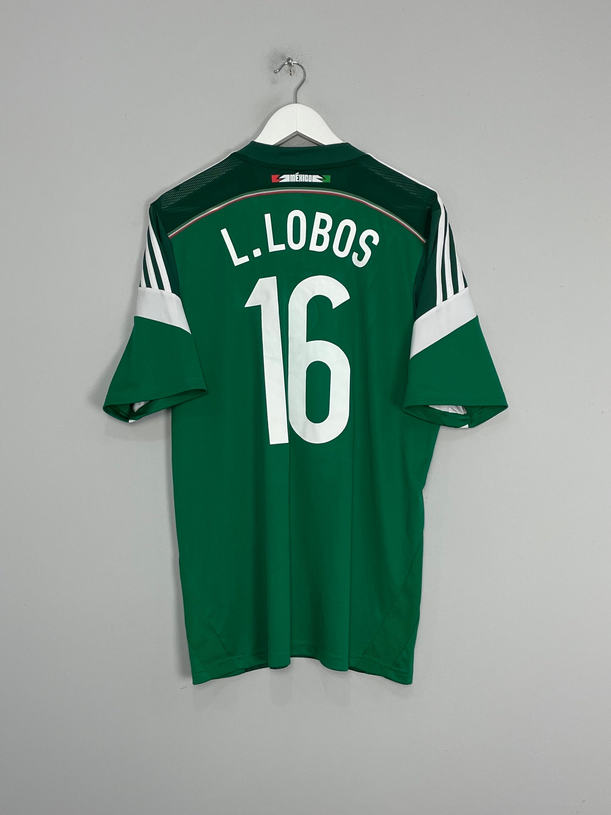 Shop 2014/15 MEXICO L.LOBOS #16 HOME SHIRT (L) ADIDAS, classic football shirts, vintage football shirts & retro soccer jerseys at Cult Kits