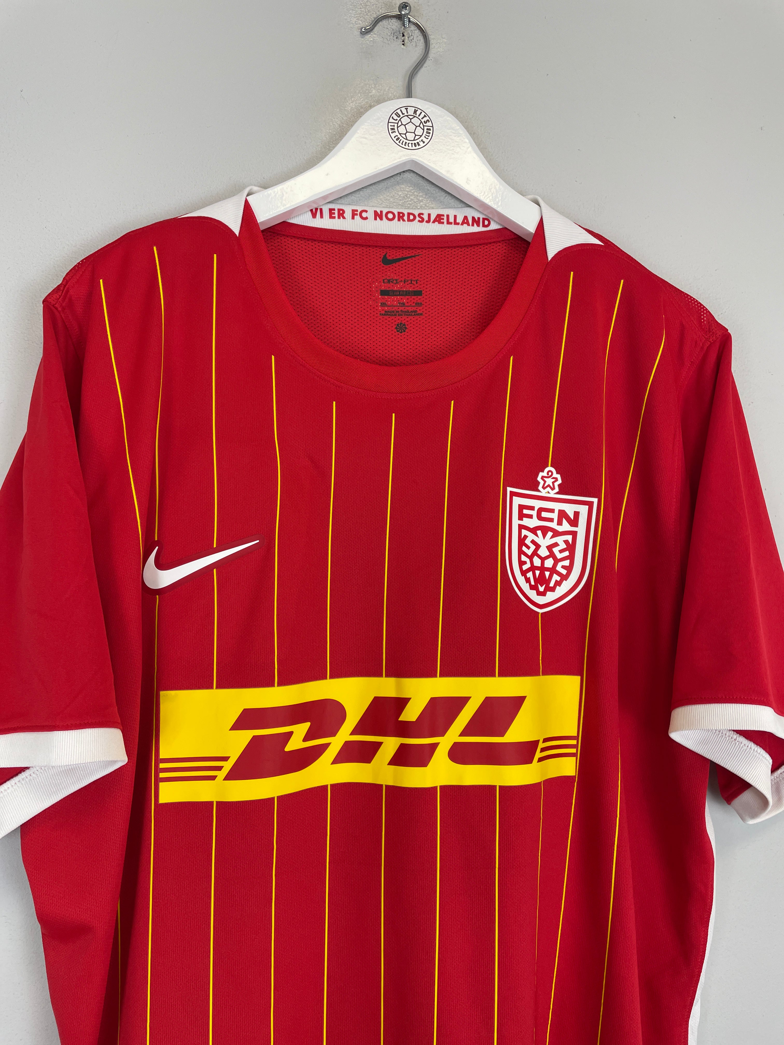 Shop 2022/23 NORDSJAELLAND DIOMANDE #10 HOME SHIRT (XXL) NIKE, classic football shirts, vintage football shirts & retro soccer jerseys at Cult Kits