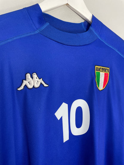 1999/00 ITALY DEL PIERO #10 L/S HOME SHIRT (XL) KAPPA