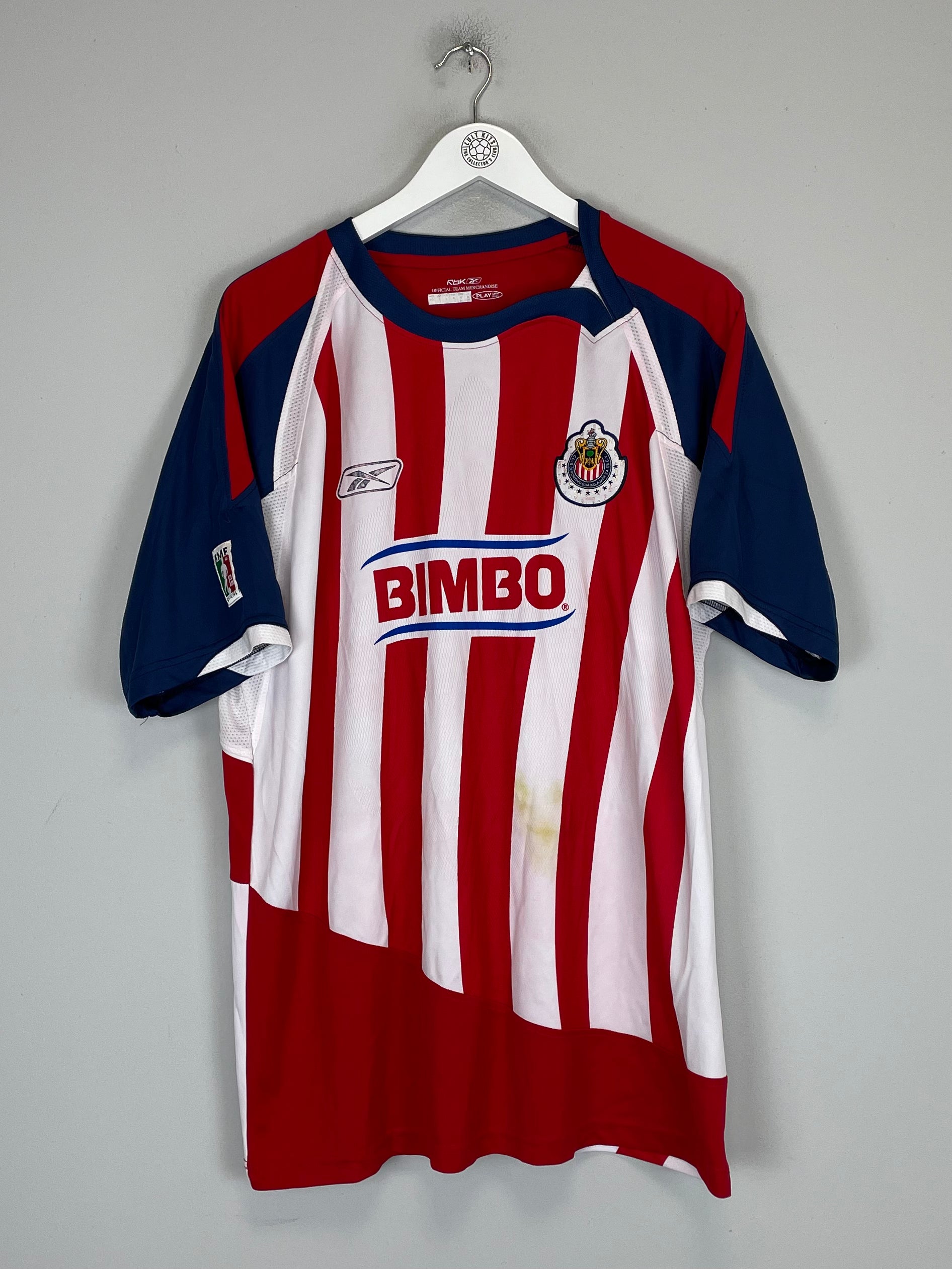 Shop 2008/09 CHIVAS GUADALAJARA HERNANDEZ #25 HOME SHIRT (L) REEBOK, classic football shirts, vintage football shirts & retro soccer jerseys at Cult Kits
