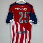 Shop 2008/09 CHIVAS GUADALAJARA HERNANDEZ #25 HOME SHIRT (L) REEBOK, classic football shirts, vintage football shirts & retro soccer jerseys at Cult Kits
