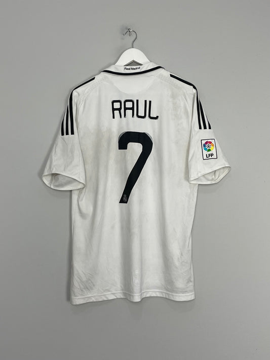 2008/09 REAL MADRID RAUL #7 HOME SHIRT (L) ADIDAS