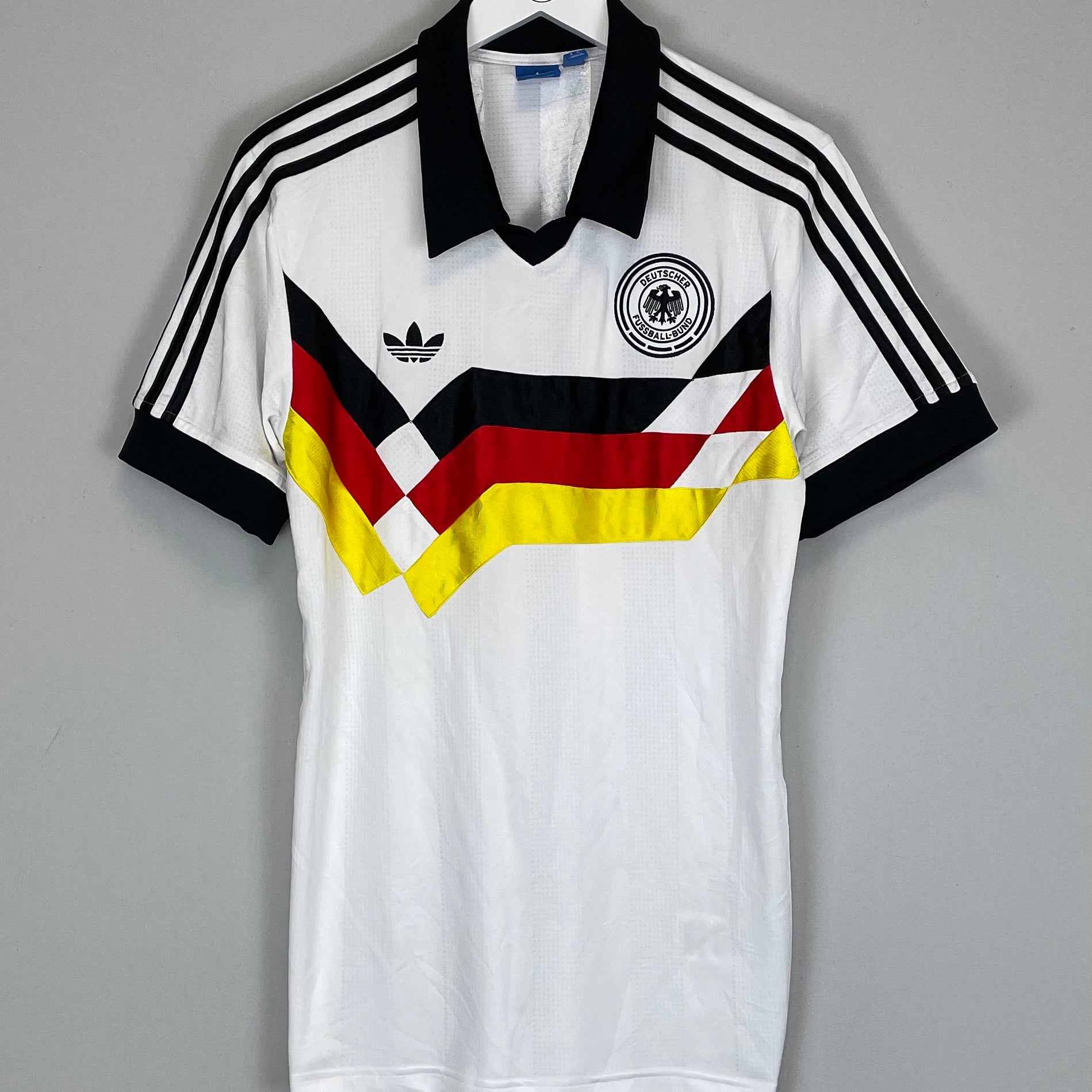 Shop 2016 GERMANY '88 ADIDAS ORIGINALS HOME SHIRT (M), classic football shirts, vintage football shirts & retro soccer jerseys at Cult Kits