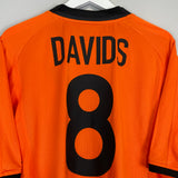 2000/02 NETHERLANDS DAVIDS #8 HOME SHIRT (L) NIKE