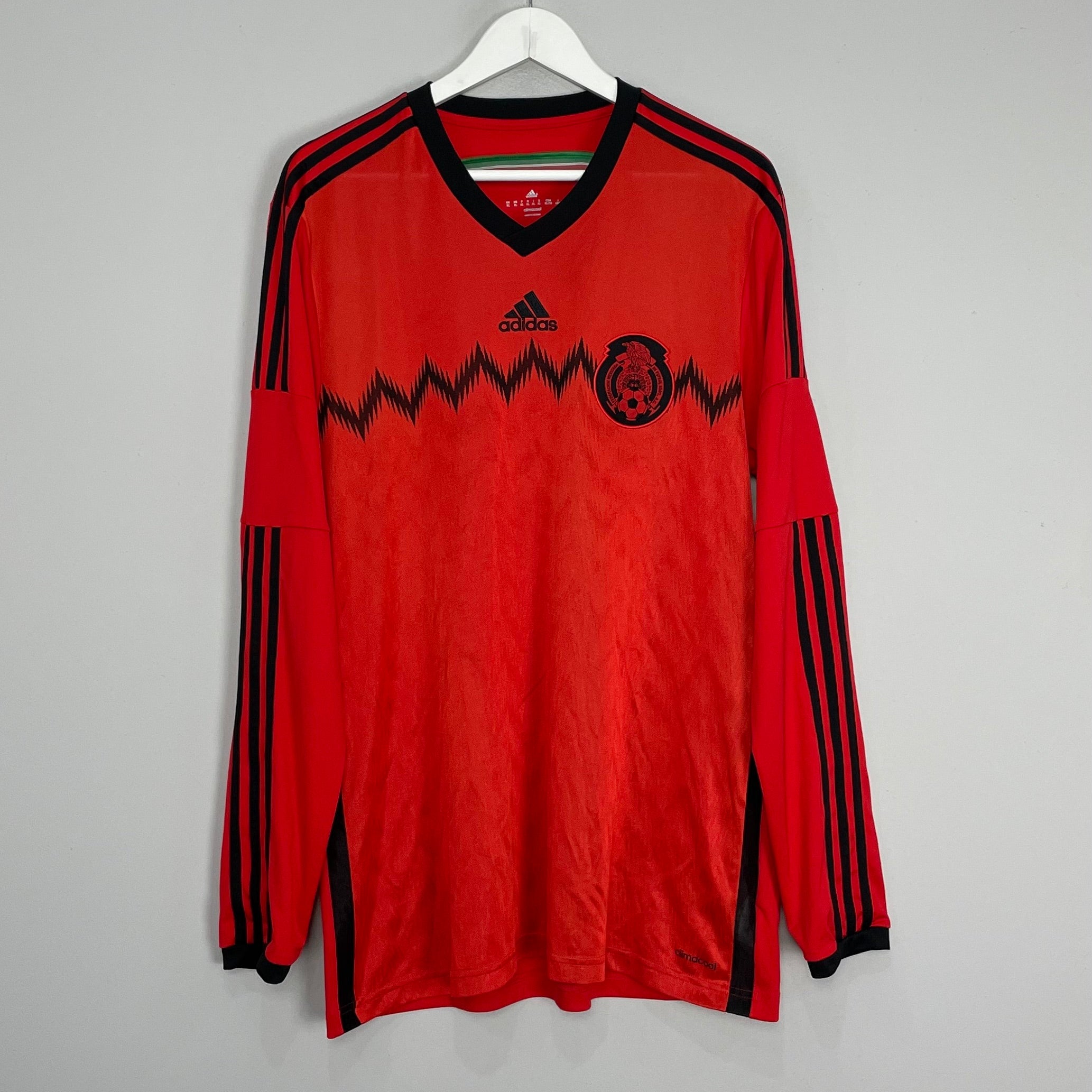 Shop 2014/15 MEXICO L/S AWAY SHIRT (XL) ADIDAS, classic football shirts, vintage football shirts & retro soccer jerseys at Cult Kits