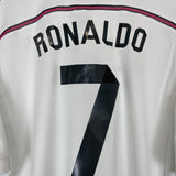 2014/15 REAL MADRID RONALDO #7 HOME SHIRT (XL) ADIDAS