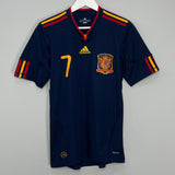 Shop 2010/11 SPAIN DAVID VILLA #7 AWAY SHIRT (S) ADIDAS, classic football shirts, vintage football shirts & retro soccer jerseys at Cult Kits