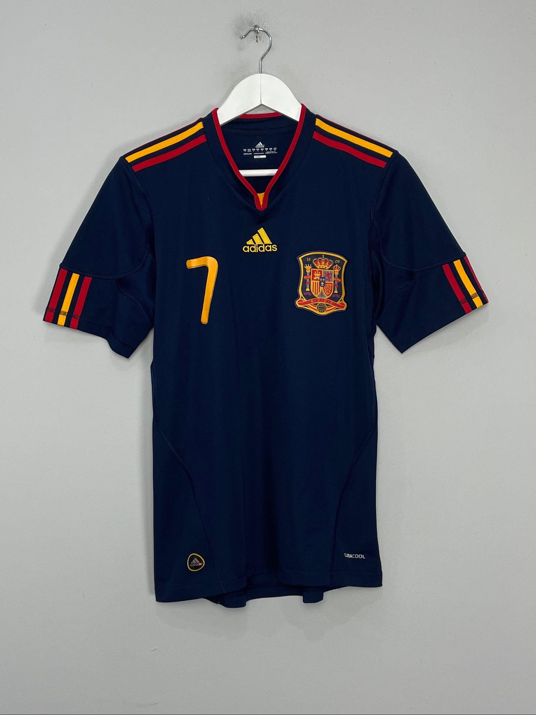 Shop 2010/11 SPAIN DAVID VILLA #7 AWAY SHIRT (S) ADIDAS, classic football shirts, vintage football shirts & retro soccer jerseys at Cult Kits