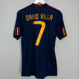 Shop 2010/11 SPAIN DAVID VILLA #7 AWAY SHIRT (S) ADIDAS, classic football shirts, vintage football shirts & retro soccer jerseys at Cult Kits