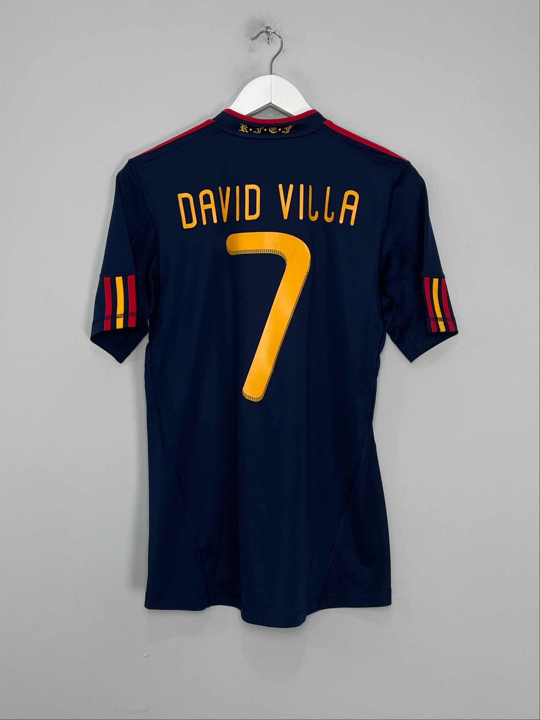Shop 2010/11 SPAIN DAVID VILLA #7 AWAY SHIRT (S) ADIDAS, classic football shirts, vintage football shirts & retro soccer jerseys at Cult Kits