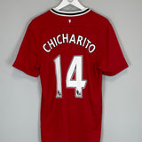 Shop 2011/12 MANCHESTER UNITED CHICHARITO #14 HOME SHIRT (L) NIKE, classic football shirts, vintage football shirts & retro soccer jerseys at Cult Kits