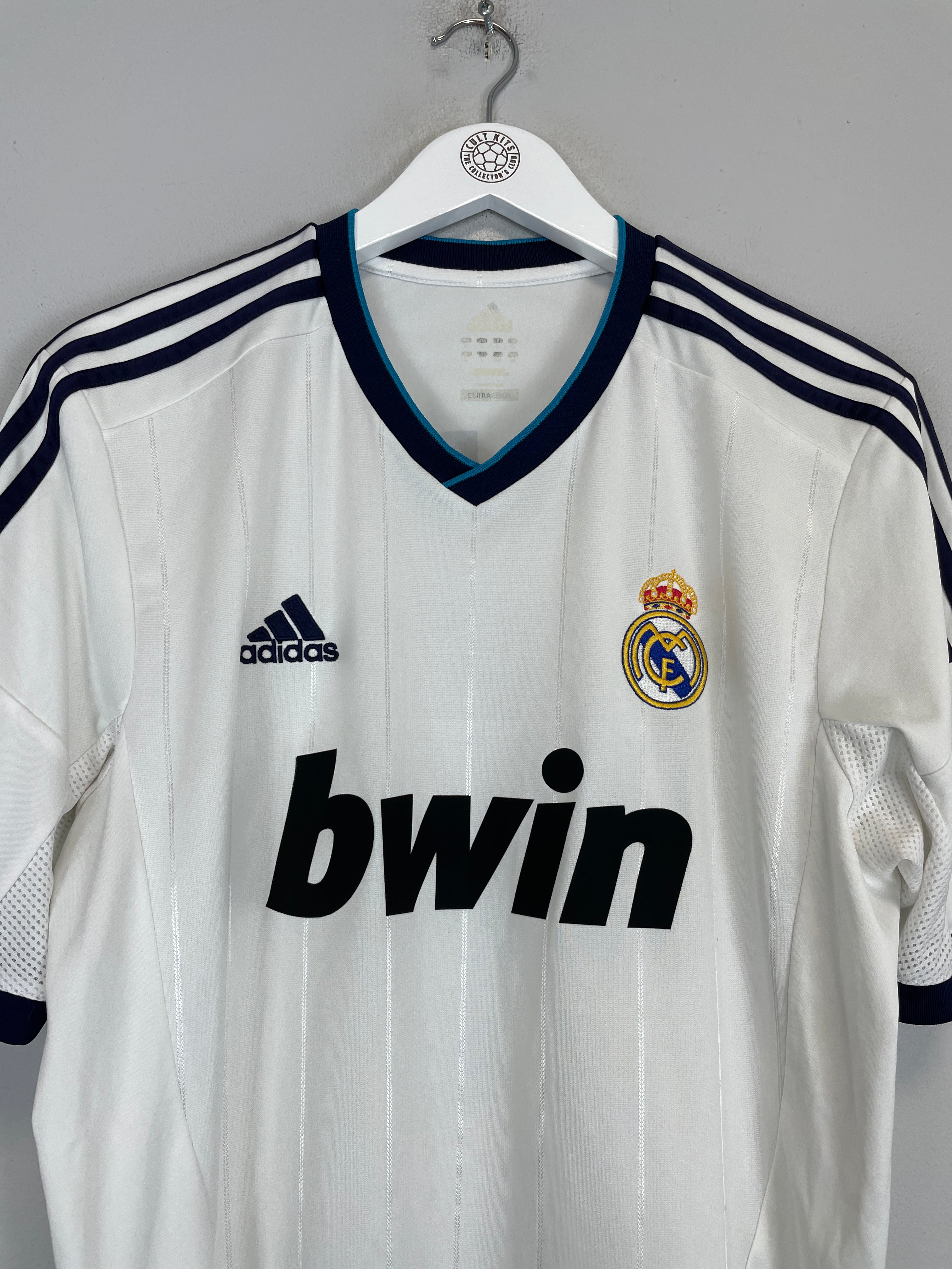 Shop 2012/13 REAL MADRID SERGIO RAMOS #4 HOME SHIRT (L) ADIDAS, classic football shirts, vintage football shirts & retro soccer jerseys at Cult Kits