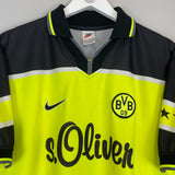 1997/98 DORTMUND RICKEN #18 HOME SHIRT (L) NIKE
