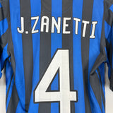 2011/12 INTER MILAN J.ZANETTI #4 HOME SHIRT (S) NIKE