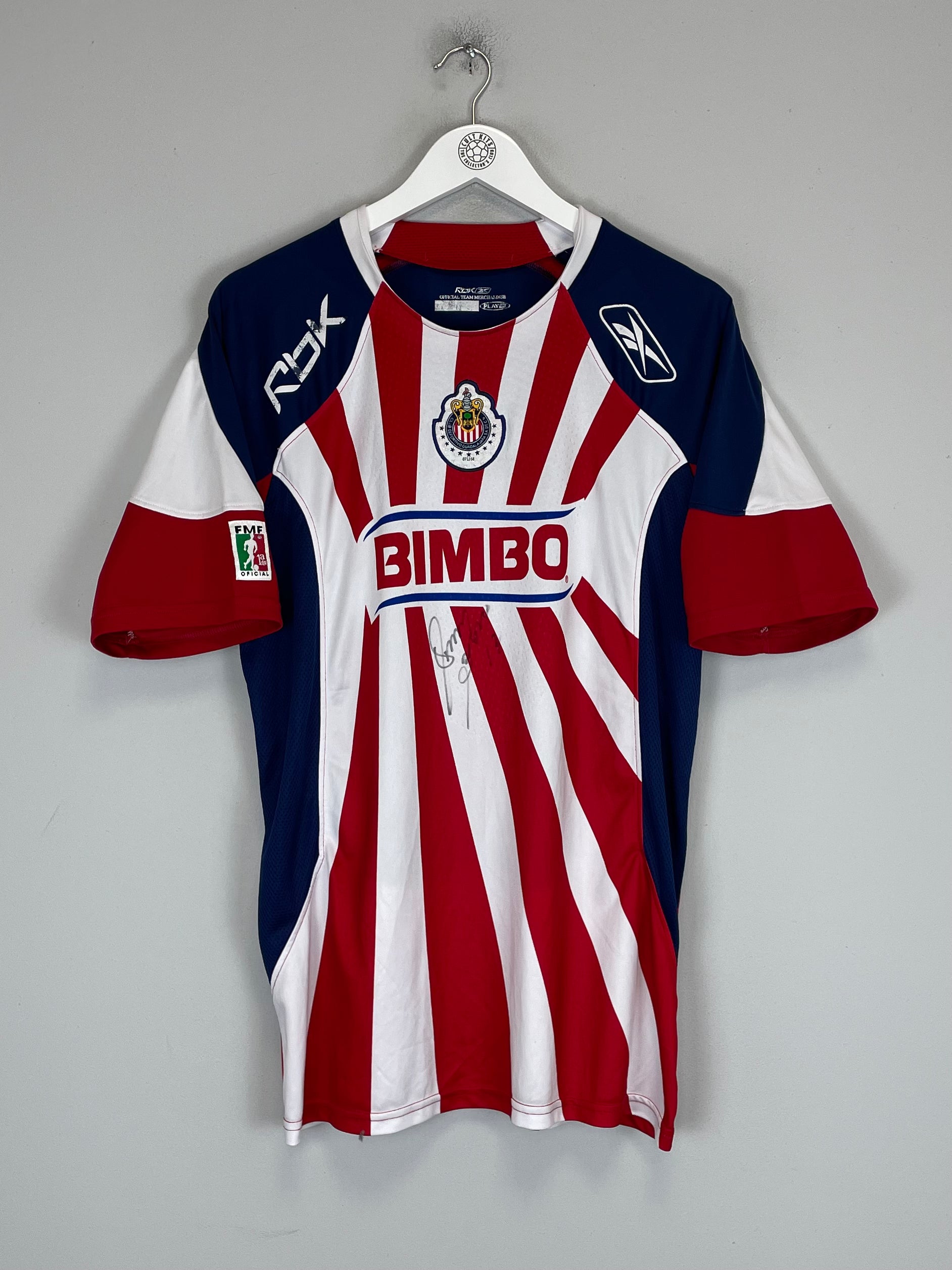 Shop 2008/09 CHIVAS GUADALAJARA *SIGNED* HOME SHIRT (M) REEBOK, classic football shirts, vintage football shirts & retro soccer jerseys at Cult Kits