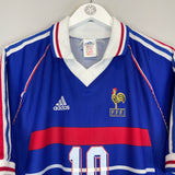 1998/00 FRANCE ZIDANE #10 HOME SHIRT (M) ADIDAS