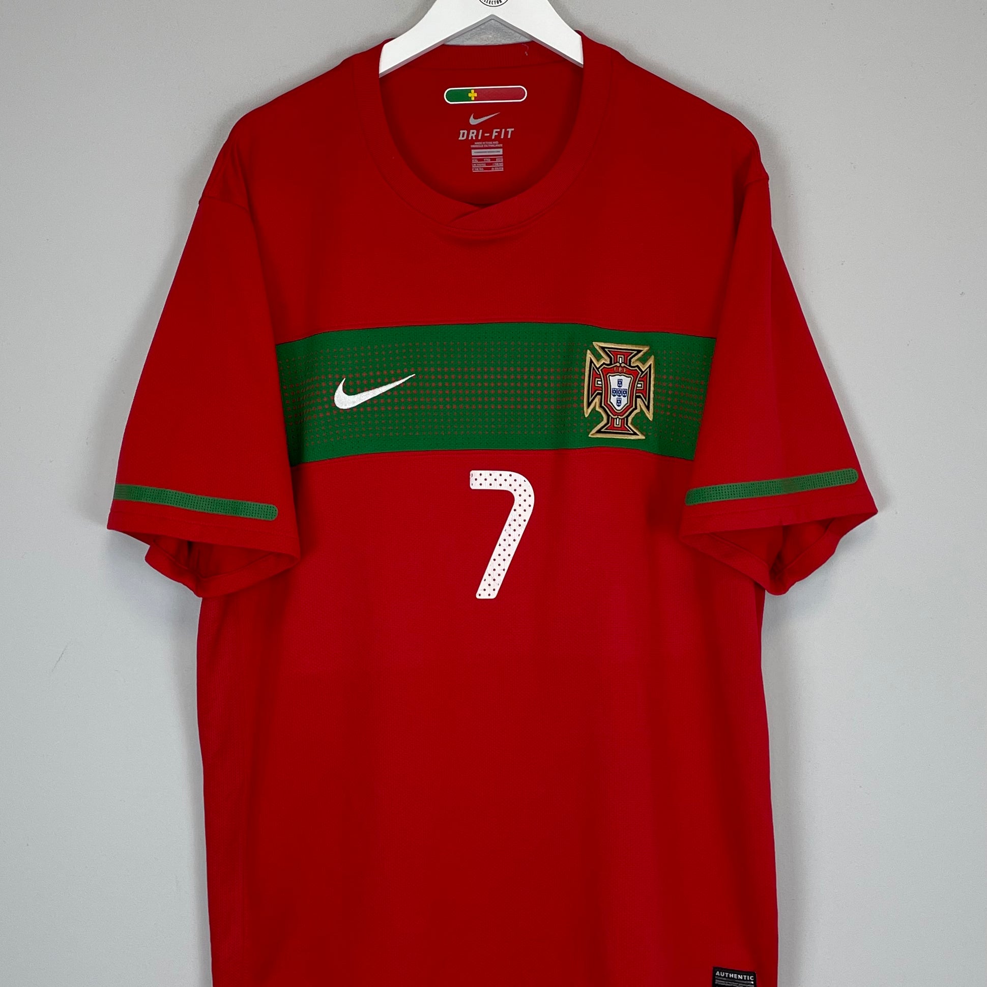 Shop 2010/11 PORTUGAL RONALDO #7 HOME SHIRT (XXL) NIKE, classic football shirts, vintage football shirts & retro soccer jerseys at Cult Kits