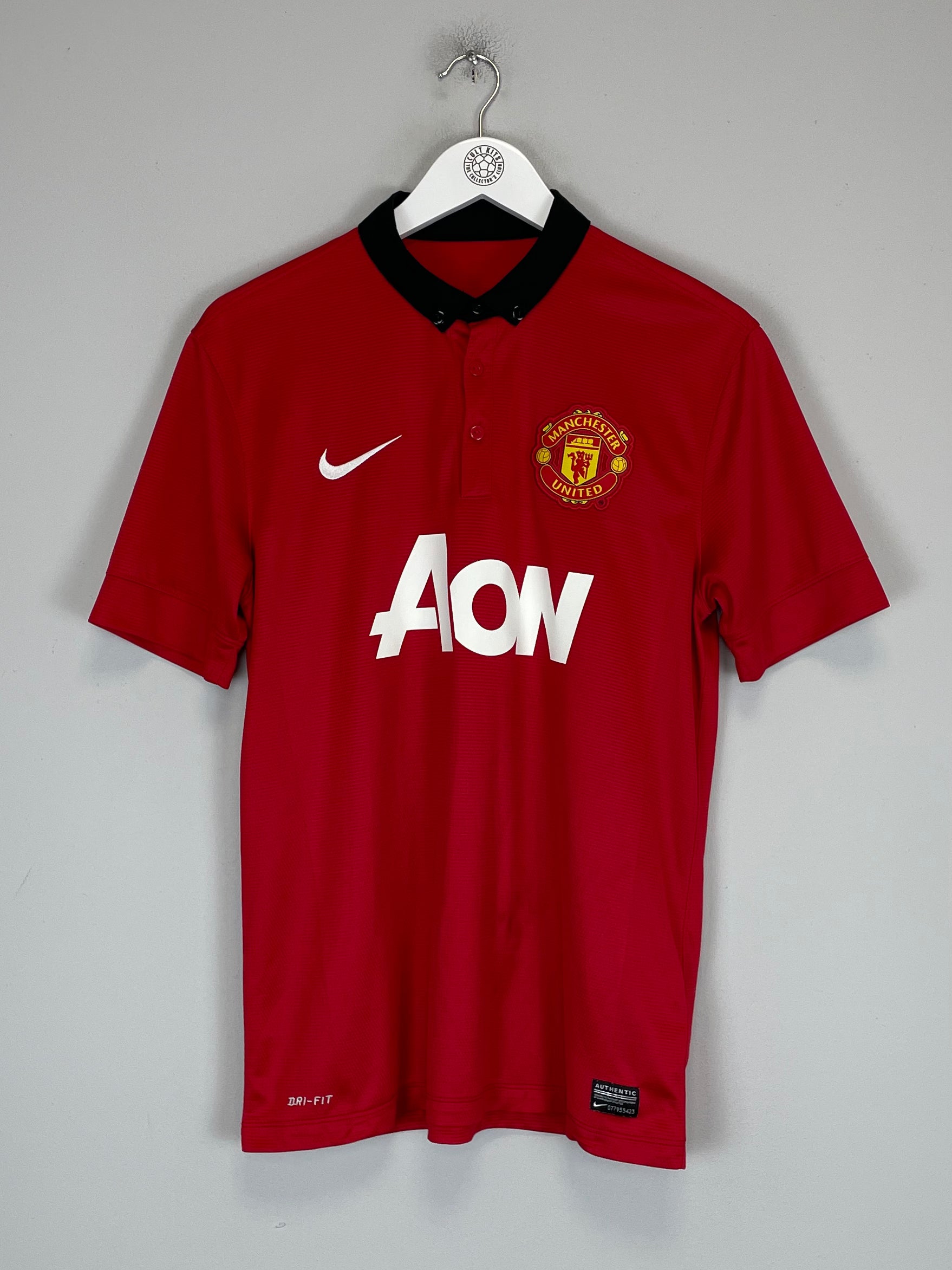 Shop 2013/14 MANCHESTER UNITED V.PERSIE #20 HOME SHIRT (M) NIKE, classic football shirts, vintage football shirts & retro soccer jerseys at Cult Kits