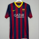 Shop 2013/14 BARCELONA MESSI #10 *AUTHENTIC* HOME SHIRT (L) NIKE, classic football shirts, vintage football shirts & retro soccer jerseys at Cult Kits