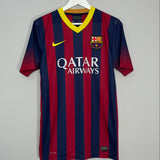 Shop 2013/14 BARCELONA MESSI #10 *AUTHENTIC* HOME SHIRT (L) NIKE, classic football shirts, vintage football shirts & retro soccer jerseys at Cult Kits