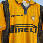 Shop 1996/97 INTER MILAN ZAMORANO #9 THIRD SHIRT (M) UMBRO, classic football shirts, vintage football shirts & retro soccer jerseys at Cult Kits