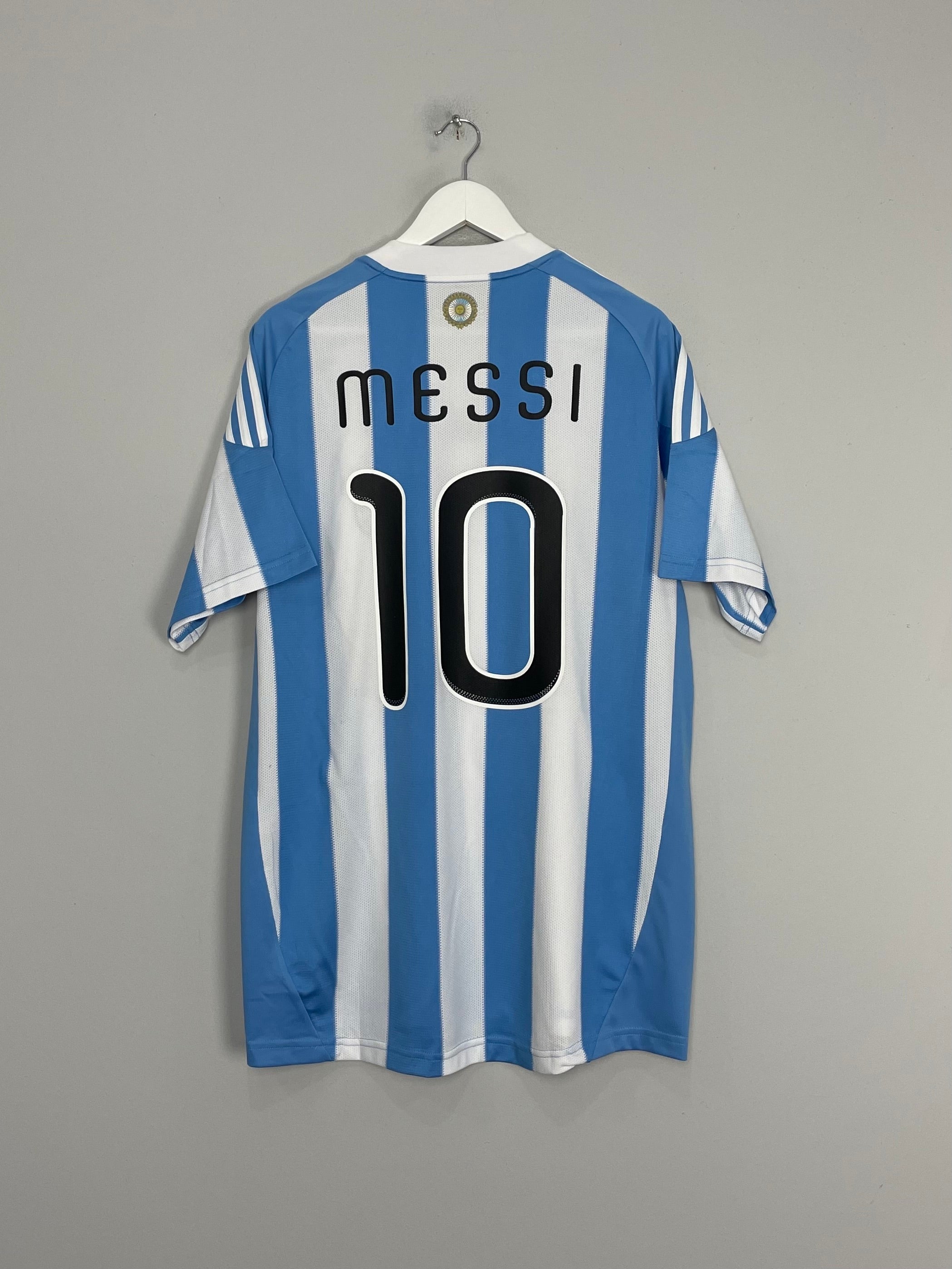 Shop 2010/11 ARGENTINA MESSI #10 HOME SHIRT (XL) ADIDAS, classic football shirts, vintage football shirts & retro soccer jerseys at Cult Kits