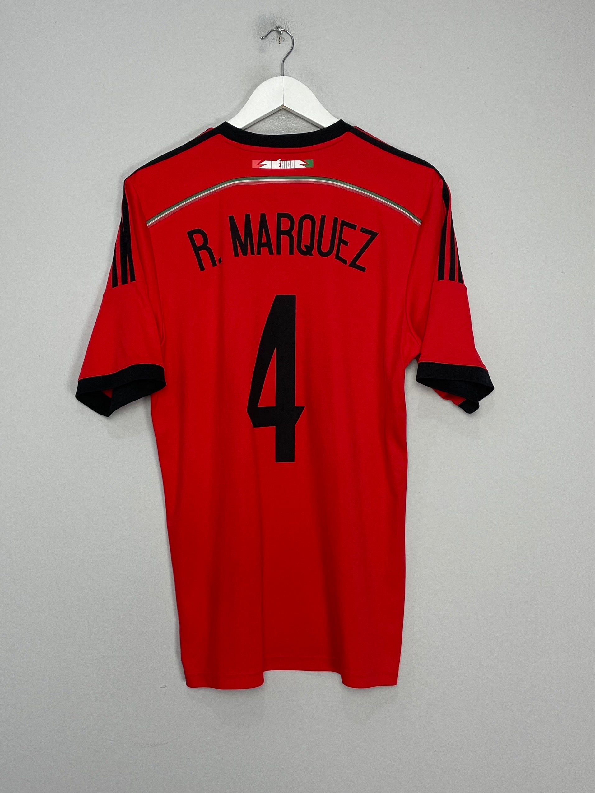 Shop 2014/15 MEXICO R.MARQUEZ #4 AWAY SHIRT (L) ADIDAS, classic football shirts, vintage football shirts & retro soccer jerseys at Cult Kits