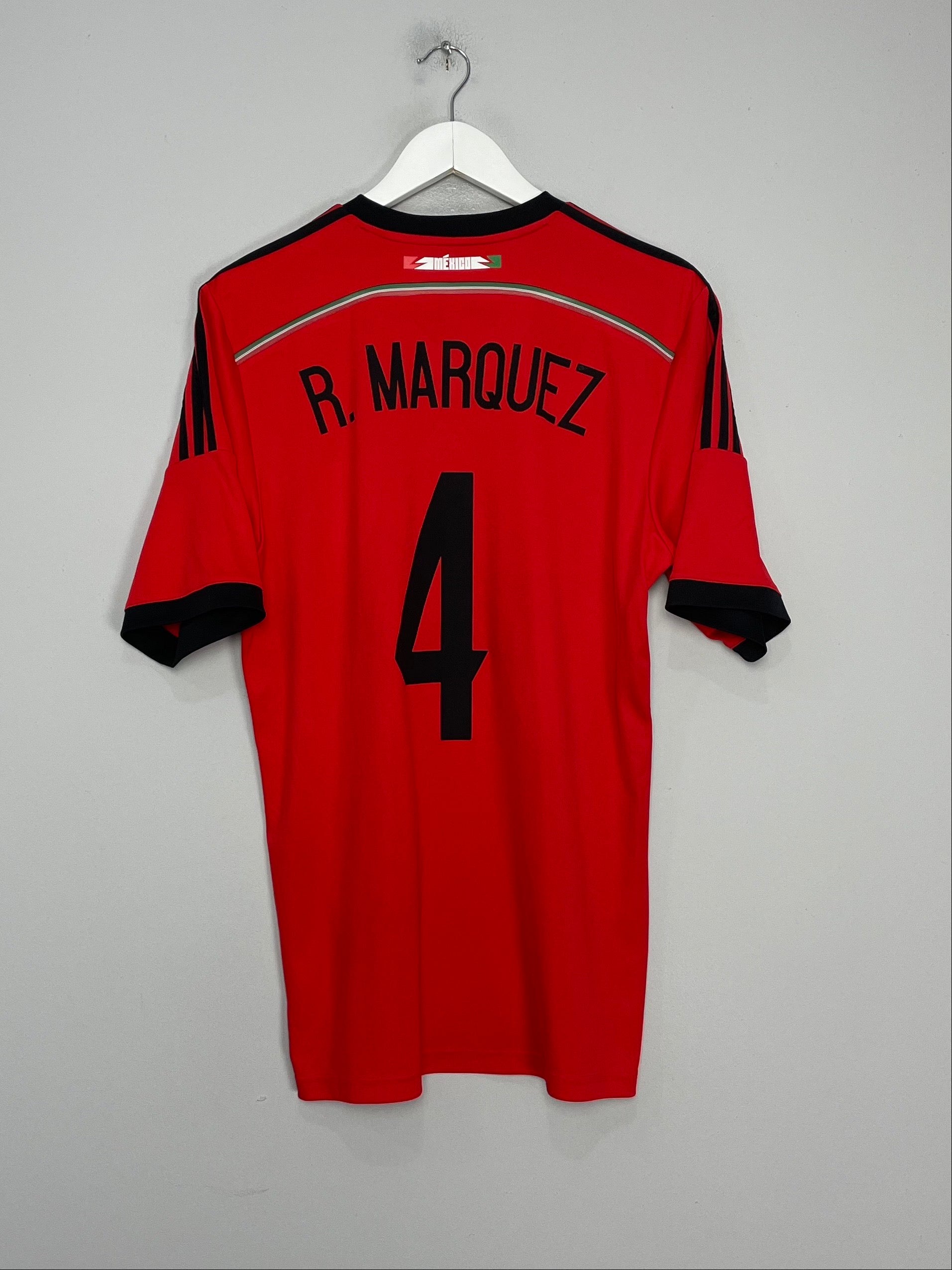 Shop 2014/15 MEXICO R.MARQUEZ #4 AWAY SHIRT (L) ADIDAS, classic football shirts, vintage football shirts & retro soccer jerseys at Cult Kits