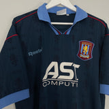 Shop 1995/97 ASTON VILLA AWAY SHIRT (L) REEBOK, classic football shirts, vintage football shirts & retro soccer jerseys at Cult Kits