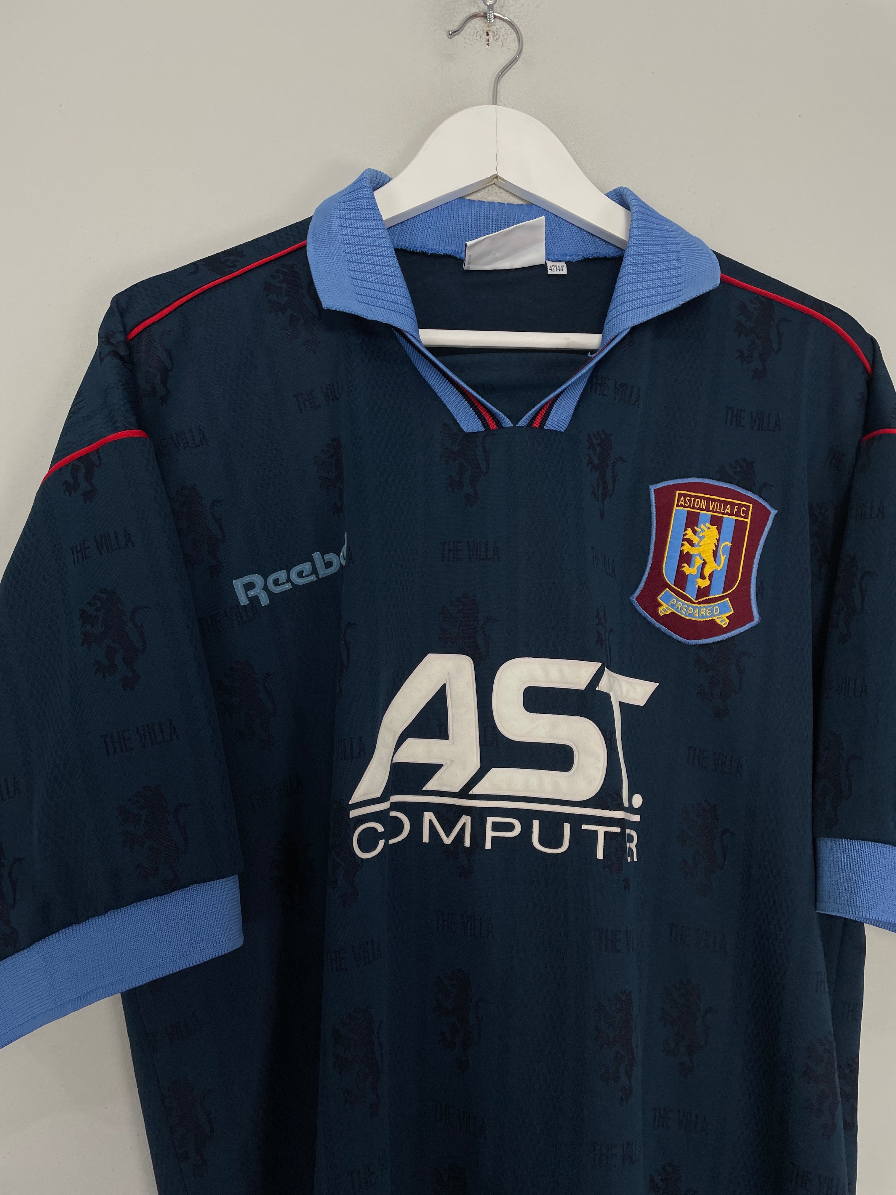 Shop 1995/97 ASTON VILLA AWAY SHIRT (L) REEBOK, classic football shirts, vintage football shirts & retro soccer jerseys at Cult Kits