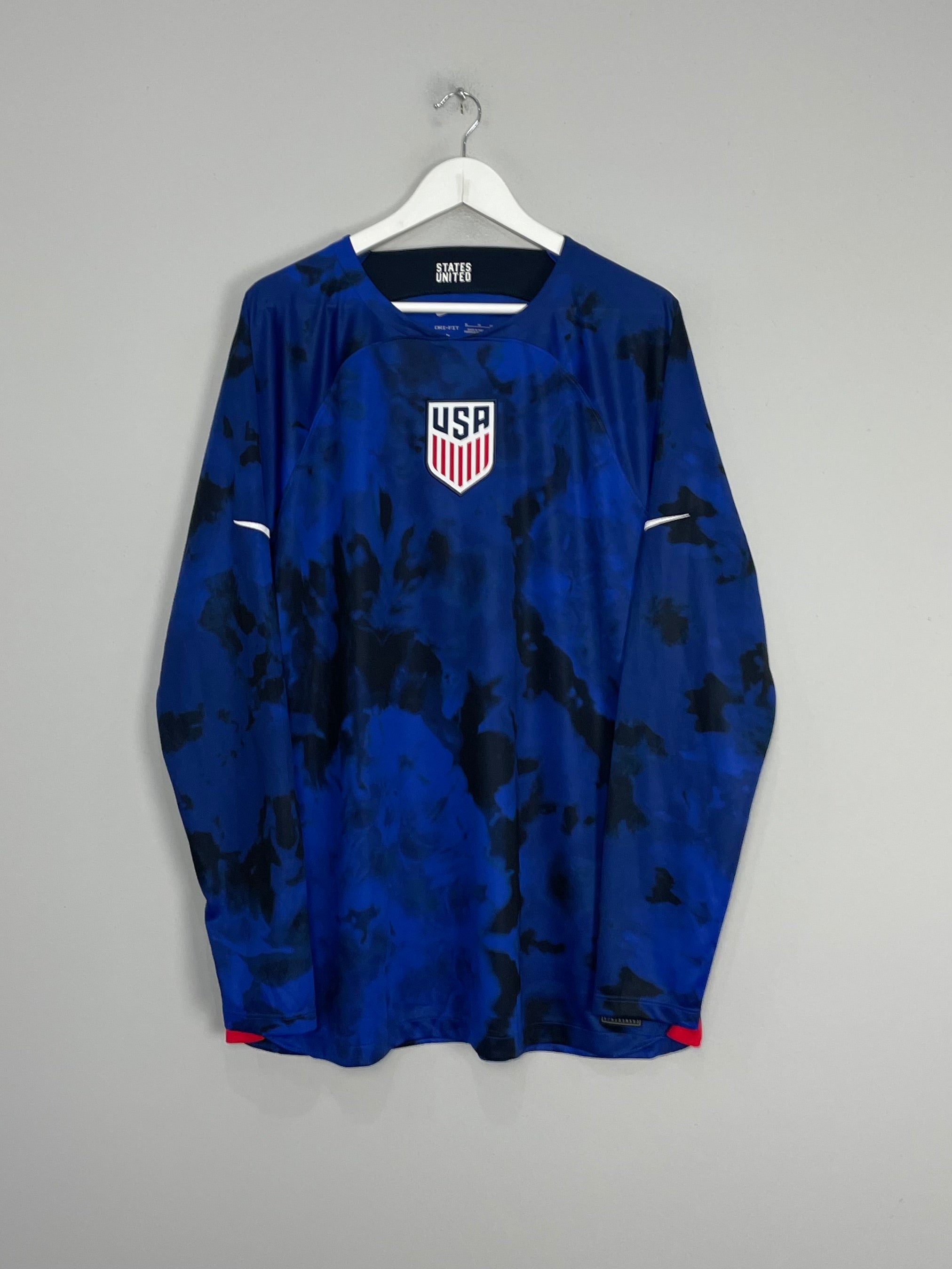 Shop 2022/23 USA L/S AWAY SHIRT (XL) NIKE, classic football shirts, vintage football shirts & retro soccer jerseys at Cult Kits