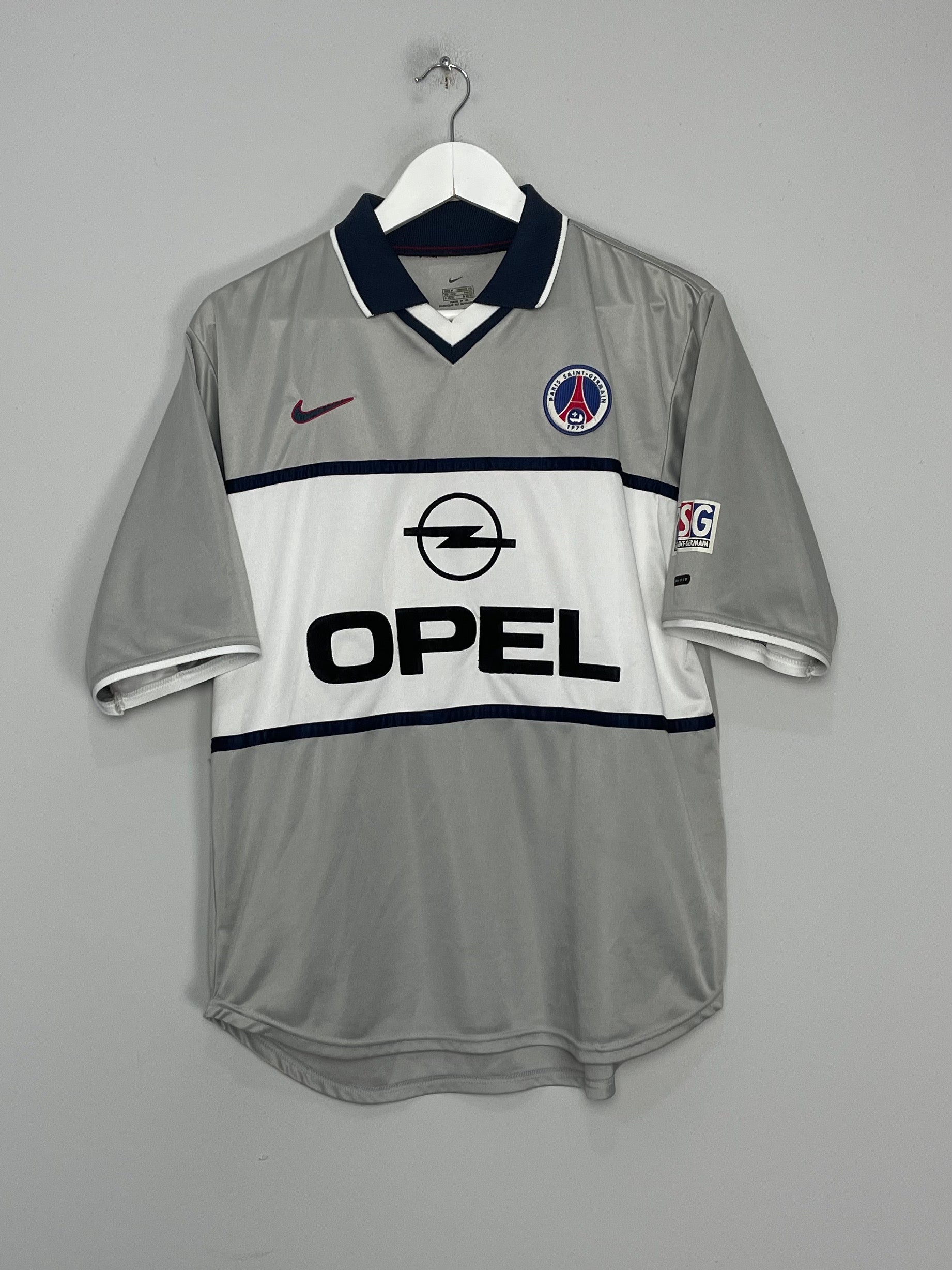 Shop 2000/01 PSG AWAY SHIRT (M) NIKE, classic football shirts, vintage football shirts & retro soccer jerseys at Cult Kits