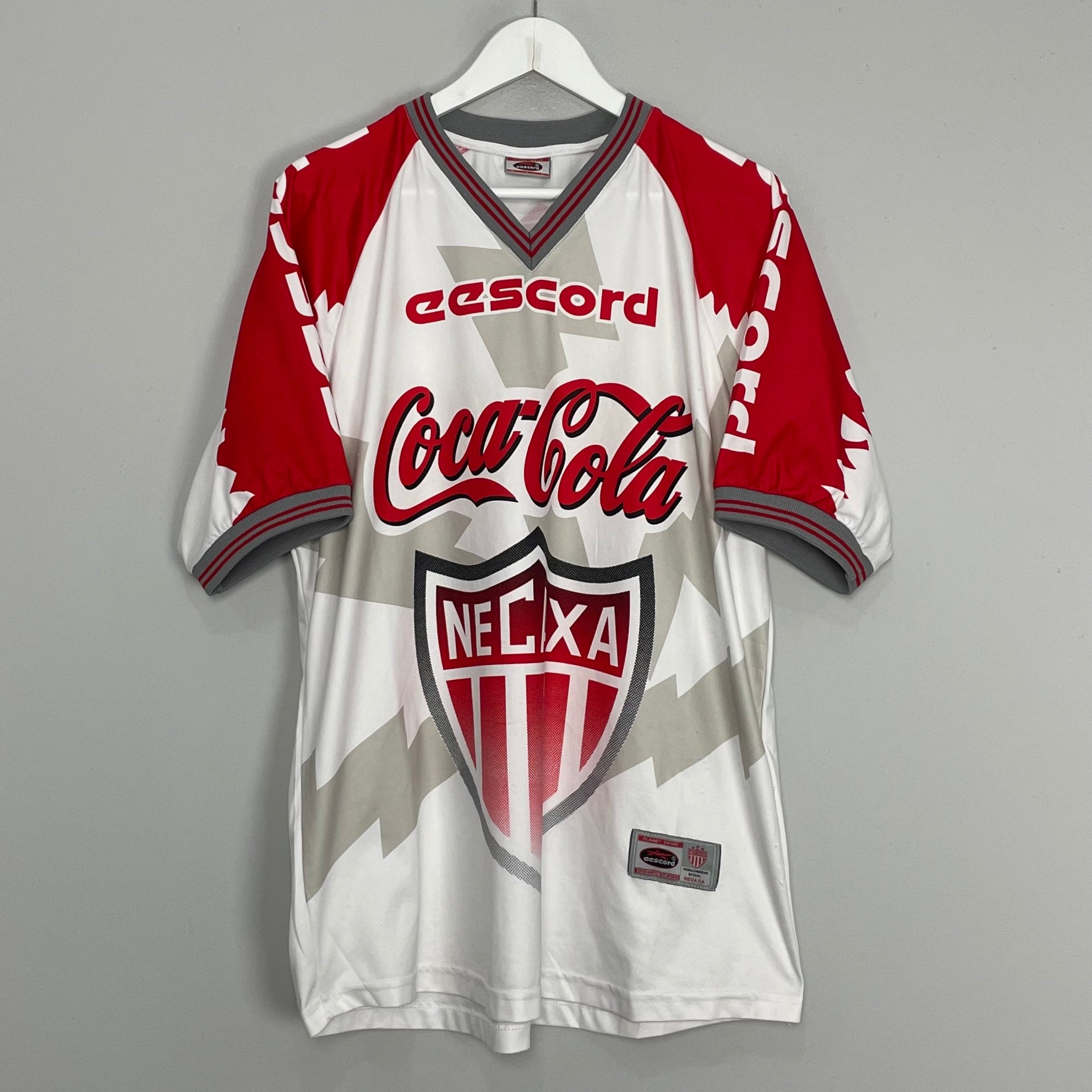 Shop 2000/01 NECAXA HOME SHIRT (L) EESCORD, classic football shirts, vintage football shirts & retro soccer jerseys at Cult Kits