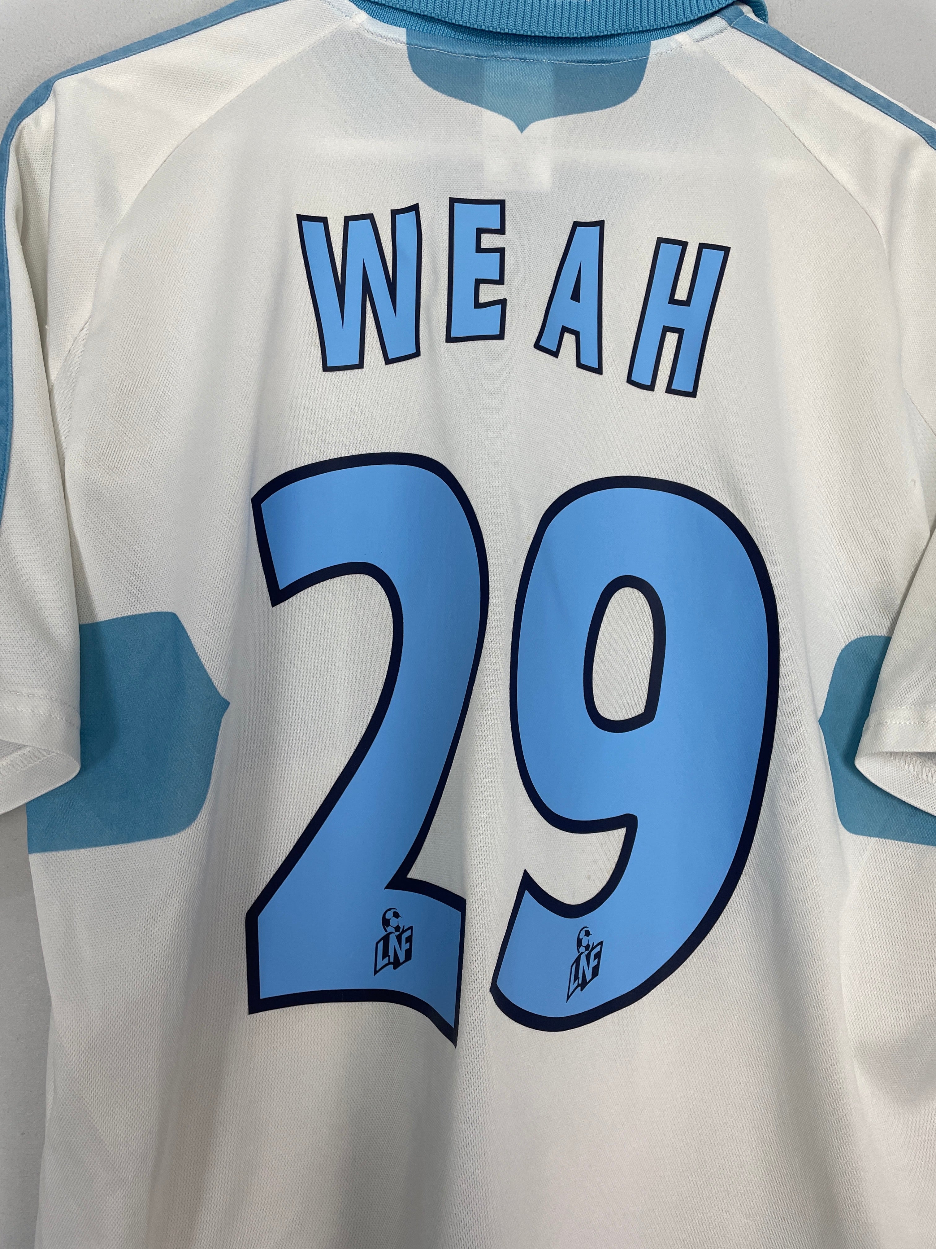 Shop 2000/01 MARSEILLE WEAH #29 HOME SHIRT (M) ADIDAS, classic football shirts, vintage football shirts & retro soccer jerseys at Cult Kits