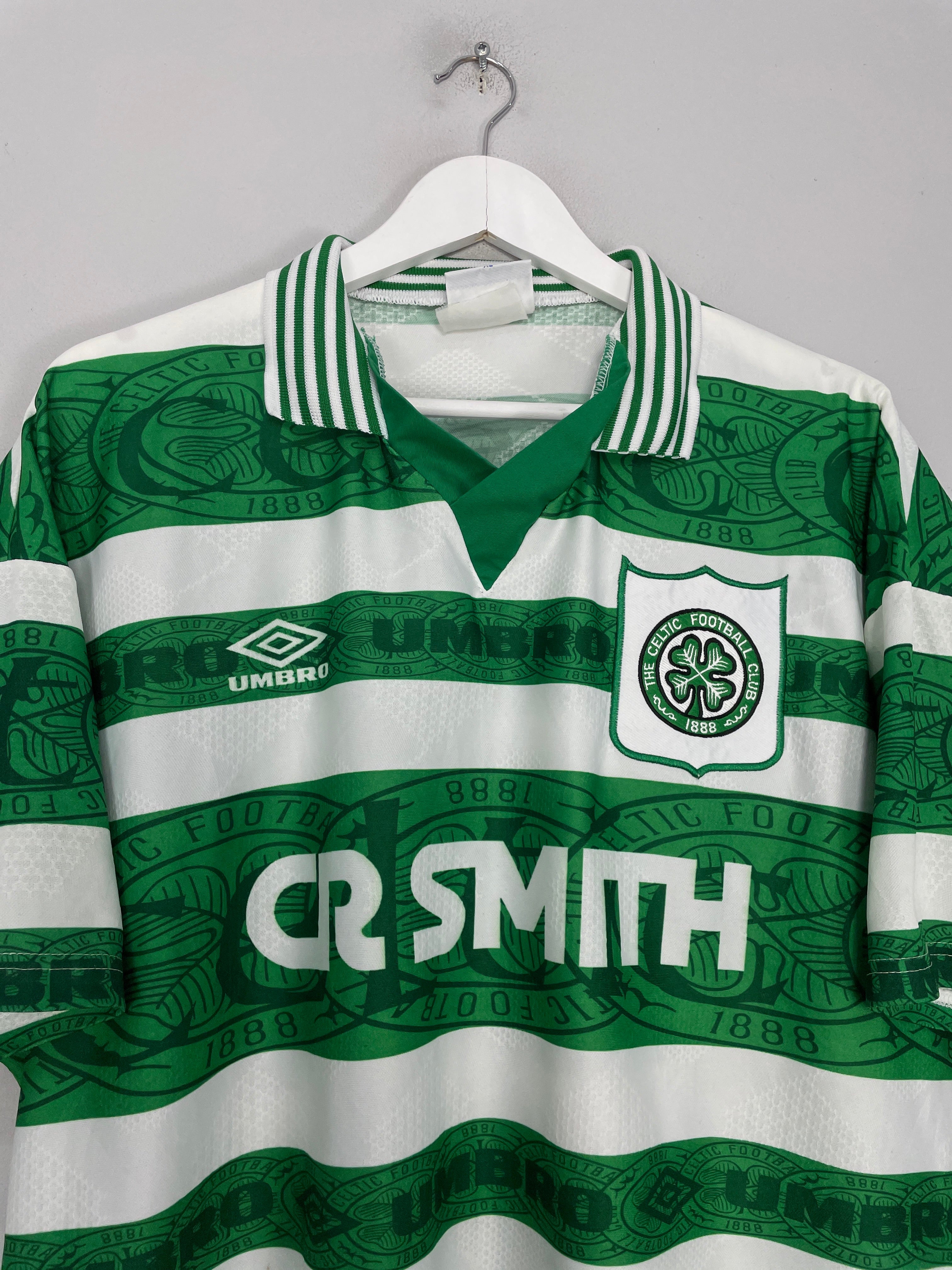 Shop 1995/97 CELTIC HOME SHIRT (XL) UMBRO, classic football shirts, vintage football shirts & retro soccer jerseys at Cult Kits