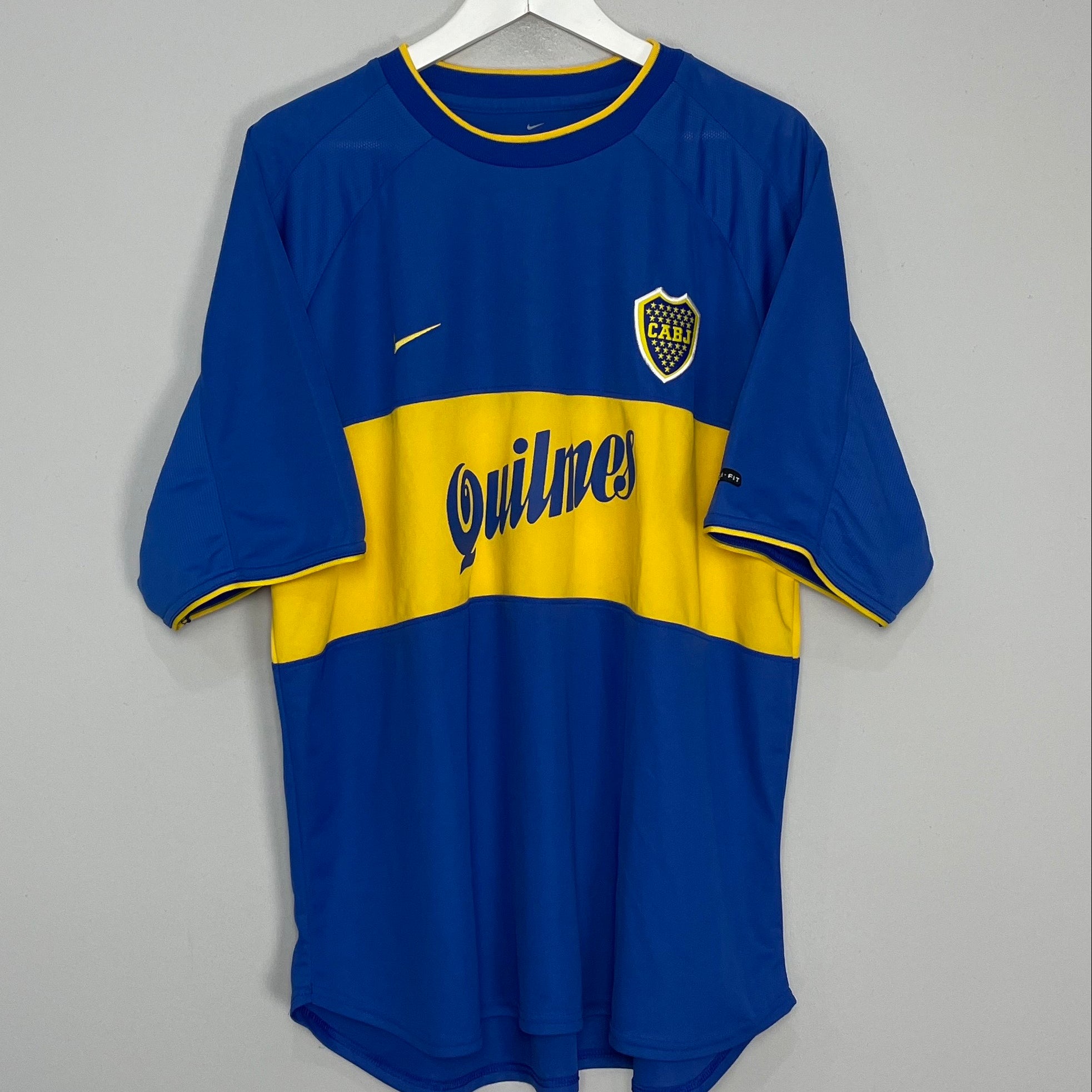 Shop 2000/01 BOCA JUNIORS HOME SHIRT (XL) NIKE, classic football shirts, vintage football shirts & retro soccer jerseys at Cult Kits