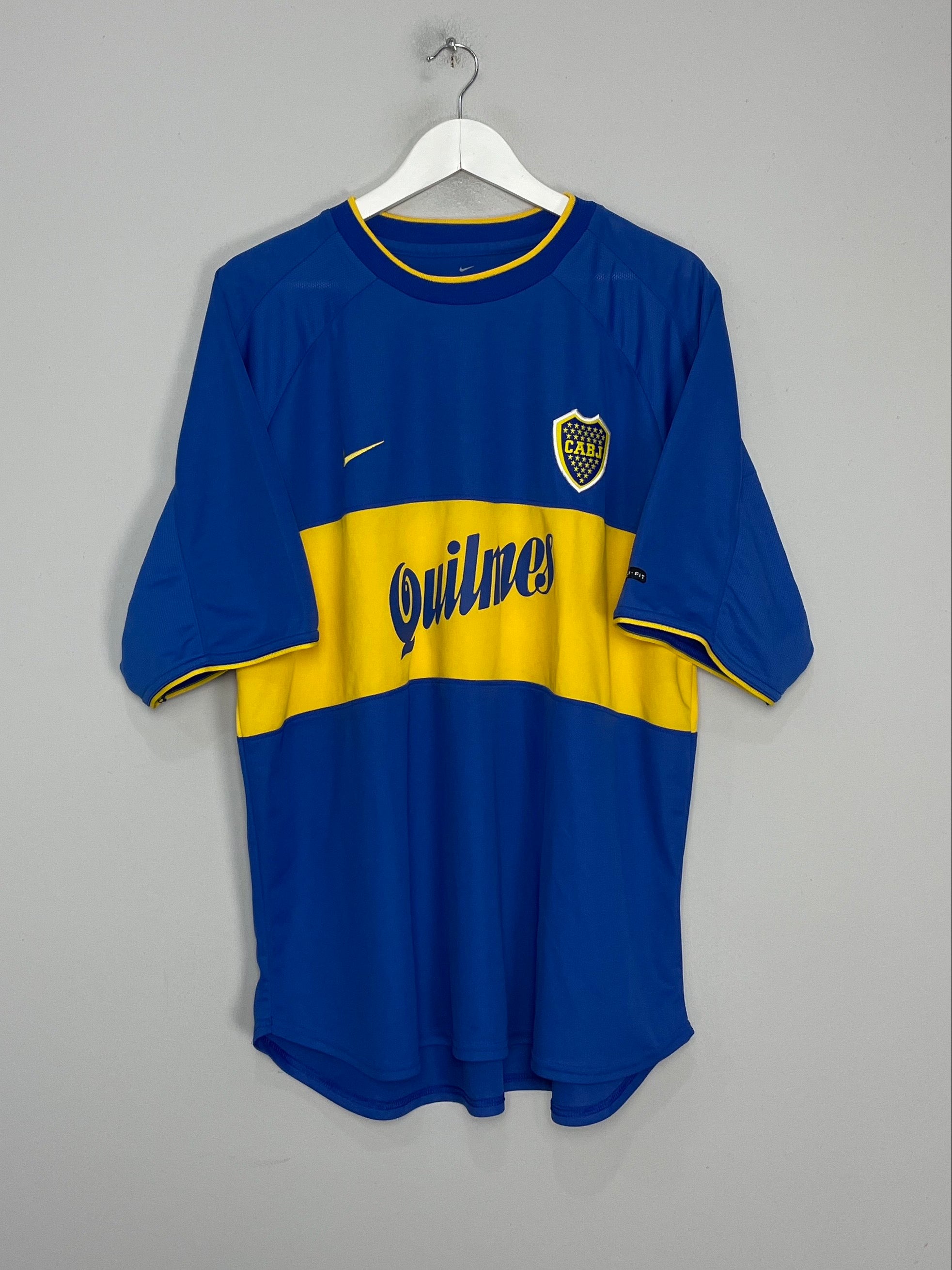 Shop 2000/01 BOCA JUNIORS HOME SHIRT (XL) NIKE, classic football shirts, vintage football shirts & retro soccer jerseys at Cult Kits