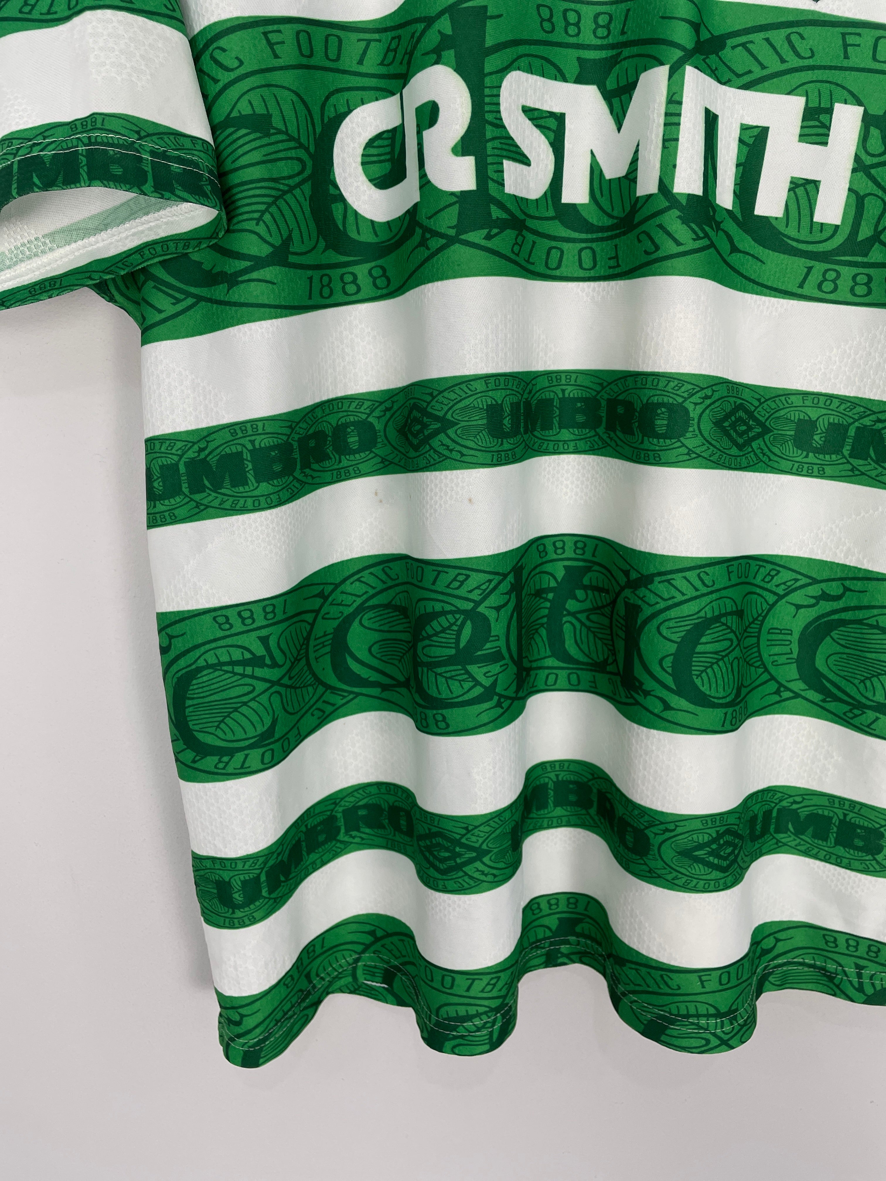 Shop 1995/97 CELTIC HOME SHIRT (XL) UMBRO, classic football shirts, vintage football shirts & retro soccer jerseys at Cult Kits