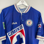 Shop 1998/99 CRUZ AZUL HOME SHIRT (L) FILA, classic football shirts, vintage football shirts & retro soccer jerseys at Cult Kits