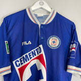 Shop 1998/99 CRUZ AZUL HOME SHIRT (L) FILA, classic football shirts, vintage football shirts & retro soccer jerseys at Cult Kits