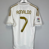 2011/12 REAL MADRID RONALDO #7 HOME SHIRT (M) ADIDAS