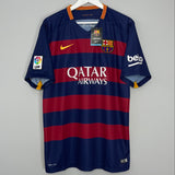Shop 2015/16 BARCELONA MESSI #10 *BNWT* HOME SHIRT (XL) NIKE, classic football shirts, vintage football shirts & retro soccer jerseys at Cult Kits